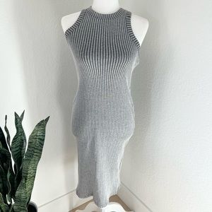 ONE LOVE CLOTHING gray midi dress